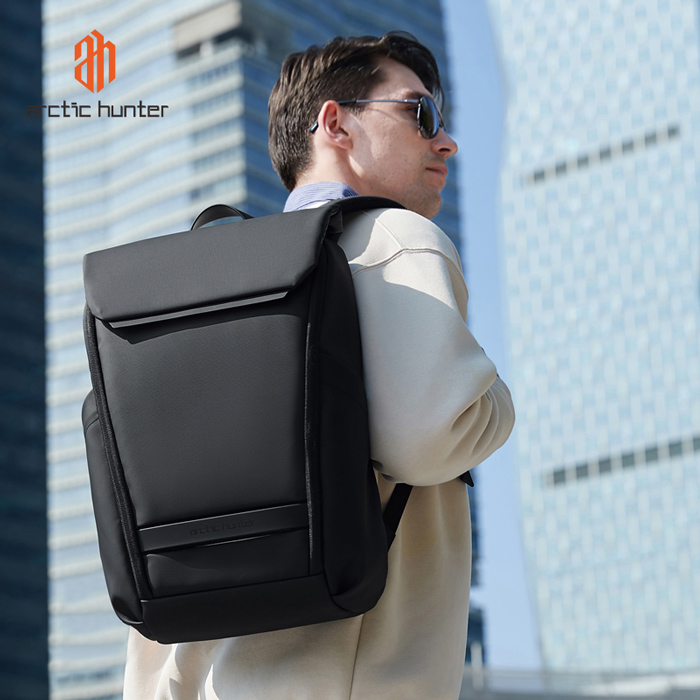 ARCTIC HUNTER τσάντα πλάτης B00559 με θήκη laptop 15.6", 21L, μαύρη - Image 3