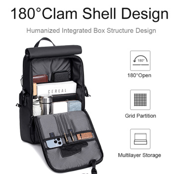 ARCTIC HUNTER τσάντα πλάτης B00562 με θήκη laptop 15.6″, 20L, USB, μαύρη