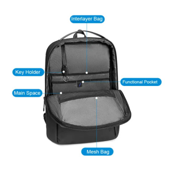 ARCTIC HUNTER τσάντα πλάτης B00574 με θήκη laptop 15.6″, 10L, μαύρη