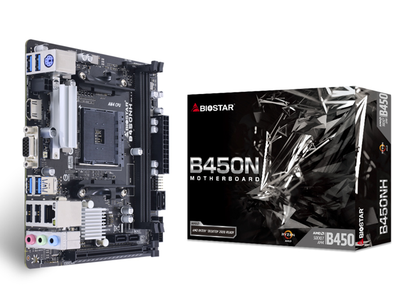 BIOSTAR μητρική B450NH, 2x DDR4, AM4, MiniITX, GbE LAN, Ver. 6.0 - Image 4