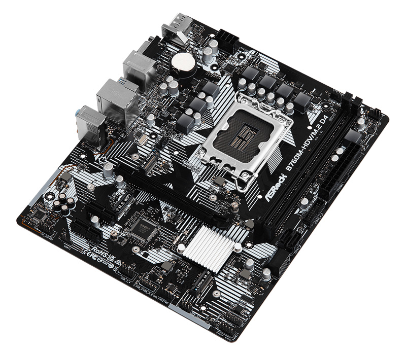 ASROCK μητρική B760M-HDV/M.2 D4, 2x DDR4, s1700, USB 3.2 Gen1, mATX - Image 4