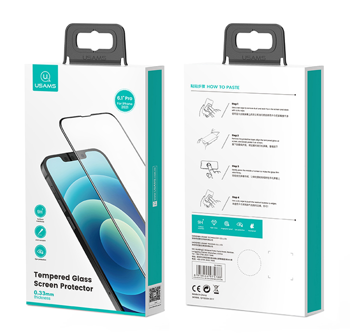 USAMS tempered glass για iPhone 13 mini US-BH784, 0.33mm - Image 3