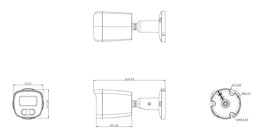 LONGSE IP κάμερα BMSCFG200, 2.8mm, 2MP, αδιάβροχη IP67, PoE - Image 4