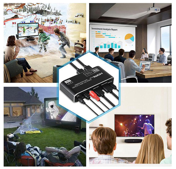 HDMI switch CAB-H150, 4-in σε 1-out, 7.1 Audio, 4K/60Hz HDR, eARC, μαύρο - Image 3