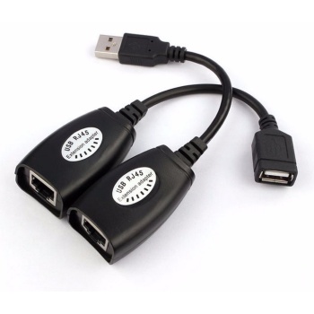 POWERTECH αντάπτορας CAT 5/5a/6 σε USB CAB-N098, μαύρος