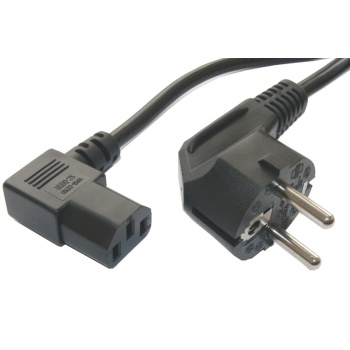 POWERTECH καλώδιο τροφοδοσίας Η/Υ & οθόνης P003, 3×0.75mm², 1.5m, μαύρο