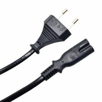 POWERTECH Καλώδιο τροφοδοσίας Euro VDE 2×0.5mm², PVC, copper, 1.5m