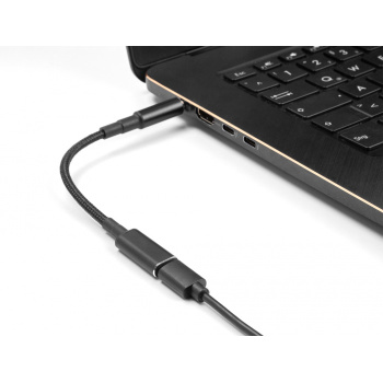 POWERTECH καλώδιο τροφοδοσίας CAB-UC072, USB-C σε Dell 4.5×3.0mm, μαύρο