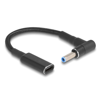 POWERTECH καλώδιο τροφοδοσίας CAB-UC075, USB-C σε HP 4.5×3.0mm, μαύρο