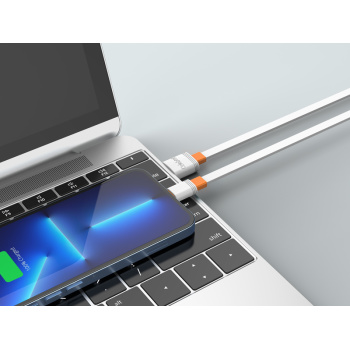 CELEBRAT καλώδιο Lightning σε USB CB-33L, flat, 2.4A, 1m, λευκό