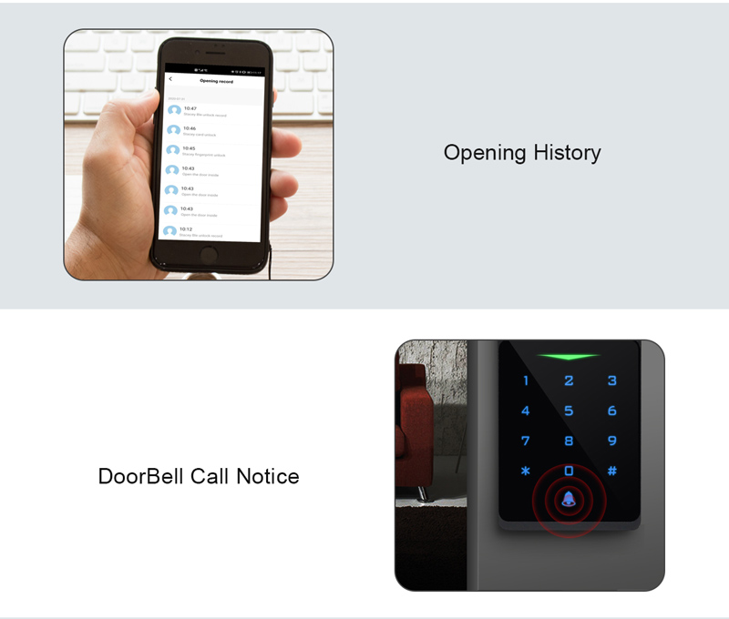 SECUKEY πληκτρολόγιο πρόσβασης CH1-WIFI-EM με κωδικό & κάρτα, Wi-Fi - Image 3