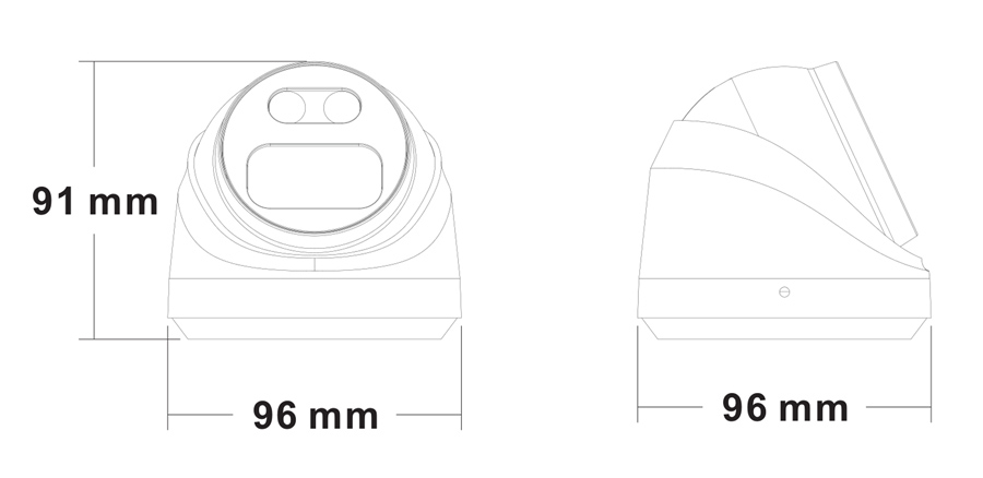 LONGSE IP κάμερα CMSBFG200, 2.8mm, 2MP, αδιάβροχη IP67, PoE - Image 4