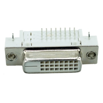 DVI Connector – DVI 25P, Nickel, White