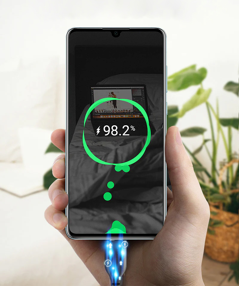 CABLETIME καλώδιο USB-C CT-CM100, 100W PD, E-MARK, 2m, μαύρο - Image 2