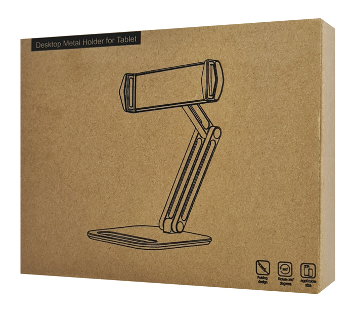 CABLETIME μεταλλική βάση tablet CT-PS03-AS, 4-13", ρυθμιζόμενη, λευκή - Image 4