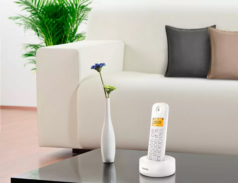 PHILIPS ασύρματο τηλέφωνο D1601W-34, με ελληνικό μενού, λευκό - Image 3