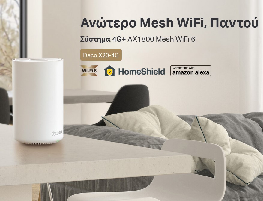 TP-LINK Whole Home Mesh WiFi 6 Deco X20-4G, 4G+ Cat6 AX1800, Ver. 1.0 - Image 2