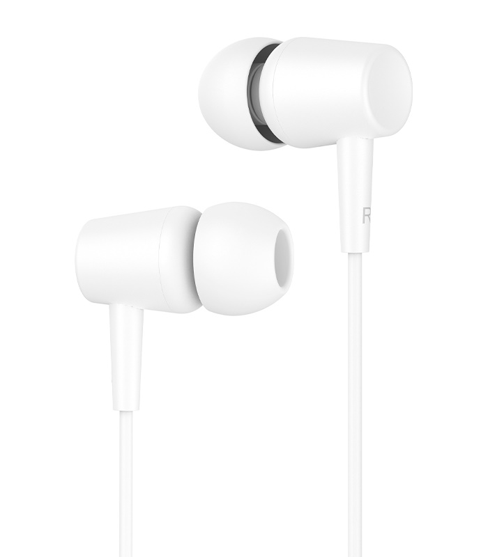 CELEBRAT earphones G13 με μικρόφωνο, 10mm, 3.5mm, 1.2m, λευκό - Image 2