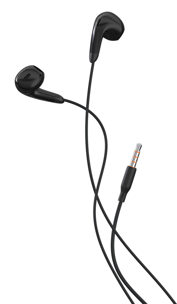 CELEBRAT earphones με μικρόφωνο G27, 3.5mm, 1.2m, μαύρα - Image 3