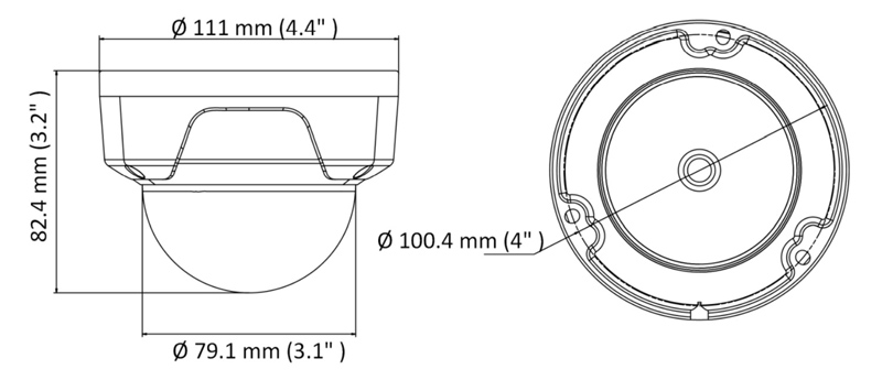 HIKVISION HIWATCH IP κάμερα HWI-D140H, POE, 2.8mm, 4MP, IP67 & IK10 - Image 2