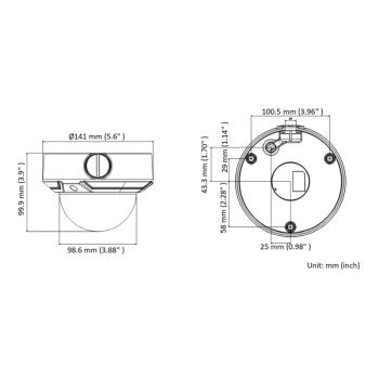 HIKVISION HIWATCH IP κάμερα HWI-D640H-Z, POE, 2.8-12mm, 4MP, IP67 & IK10