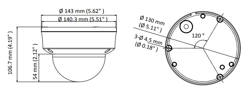 HIKVISION HIWATCH υβριδική κάμερα HWT-D323-Z, 2.7-13.5mm 2MP, IP66, IK10 - Image 2