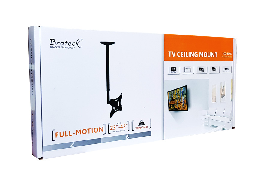BRATECK βάση οροφής LCD-504A για τηλεόραση 23-42", έως 30kg - Image 3