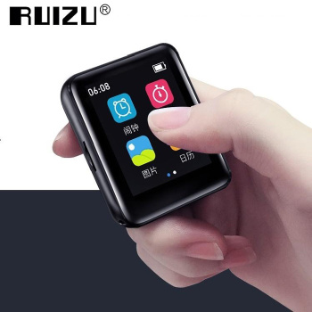 RUIZU MP3 player M4 με ηχείο, 1.8″, 16GB, BT, ελληνικό μενού, μαύρο