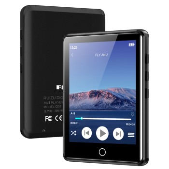 RUIZU MP3 player M6 με οθόνη αφής 2.8″, 8GB, ελληνικό μενού, μαύρο
