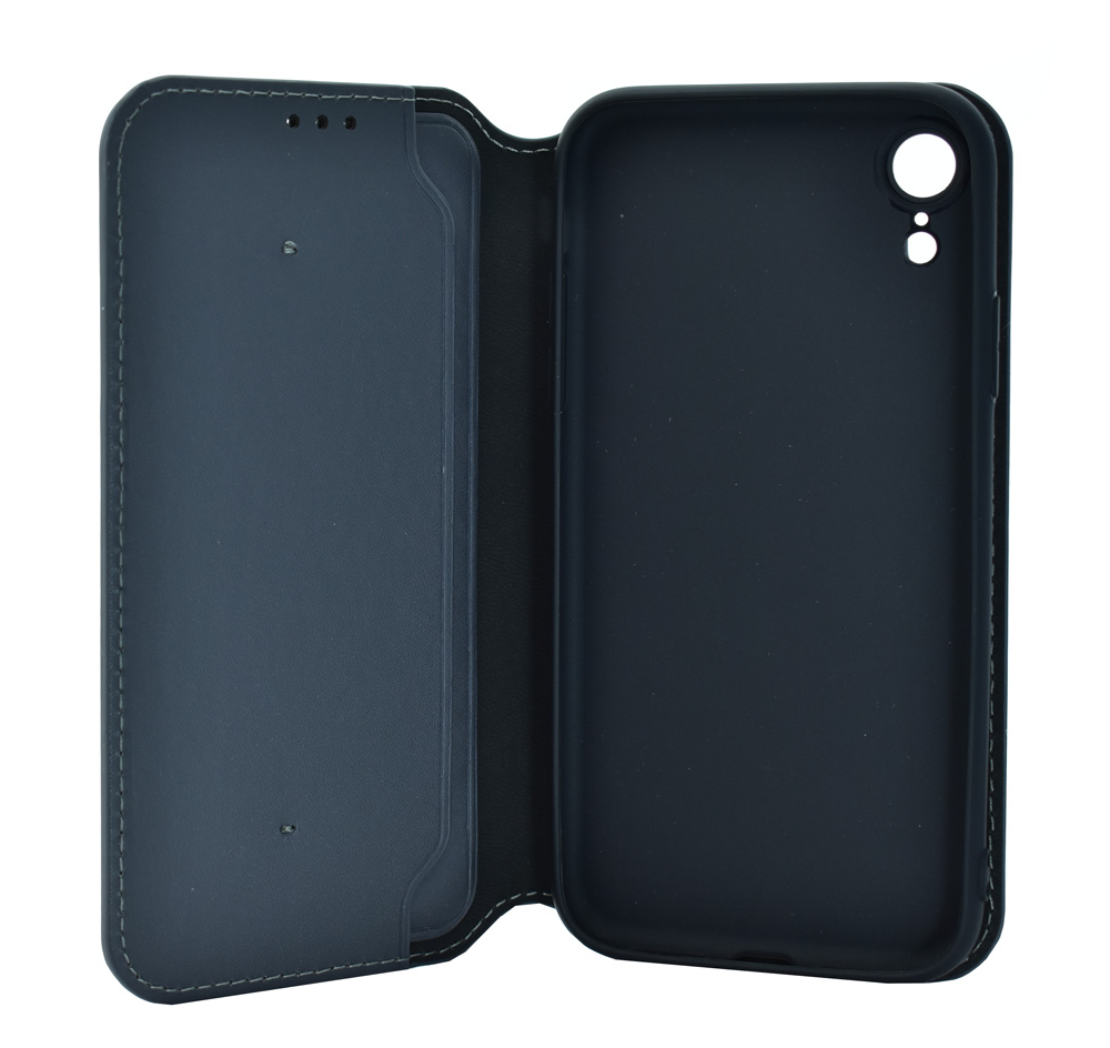 POWERTECH Θήκη Slim Leather για iPhone XR, γκρι - Image 2