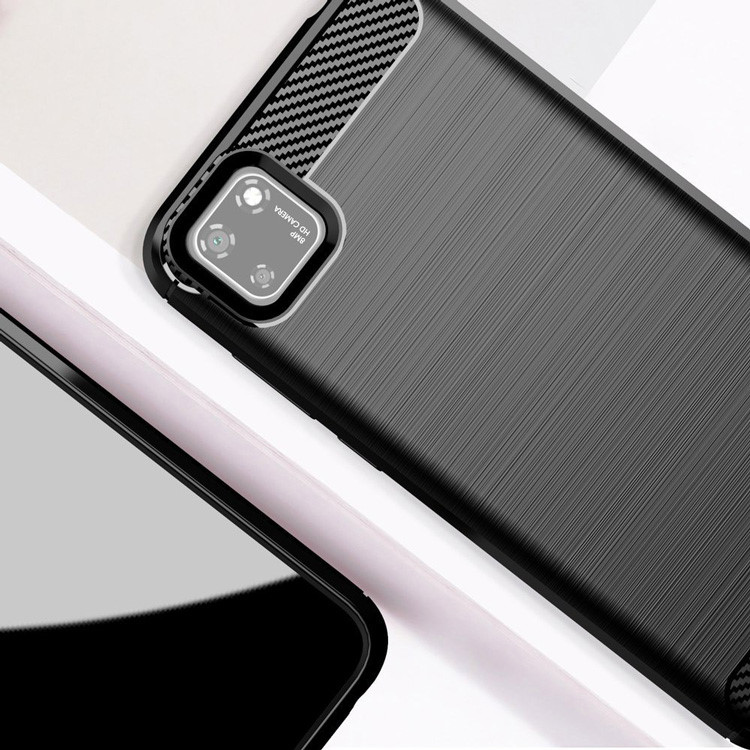 POWERTECH Θήκη Carbon Flex MOB-1523, Huawei Y5p, μαύρη - Image 3