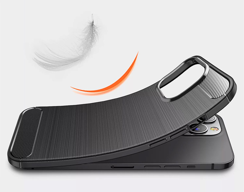 POWERTECH θήκη Carbon MOB-1741 για Samsung A73 5G, μαύρη - Image 2