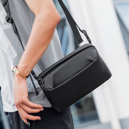 MARK RYDEN τσάντα ώμου MR8616, με θήκη tablet 7.9", 4L, αδιάβροχη, μαύρη - Image 5