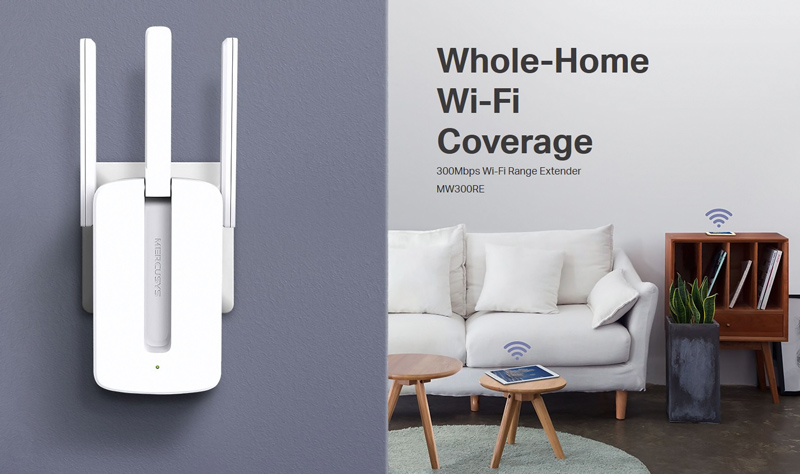 MERCUSYS Wi-Fi Range Extender MW300RE, 300Mbps, MIMO, Ver. 4 - Image 4