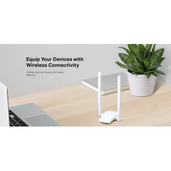 MERCUSYS Wireless USB Adapter MW300UH, 300Mbps, 2×2 MIMO, Ver. 1