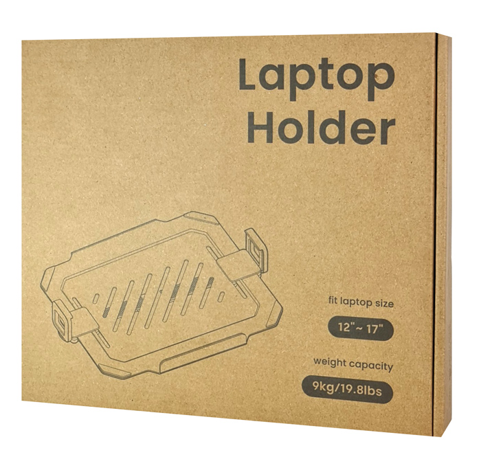 BRATECK βάση laptop NBH-8 για βάση οθονών VESA, έως 17", μαύρη - Image 5