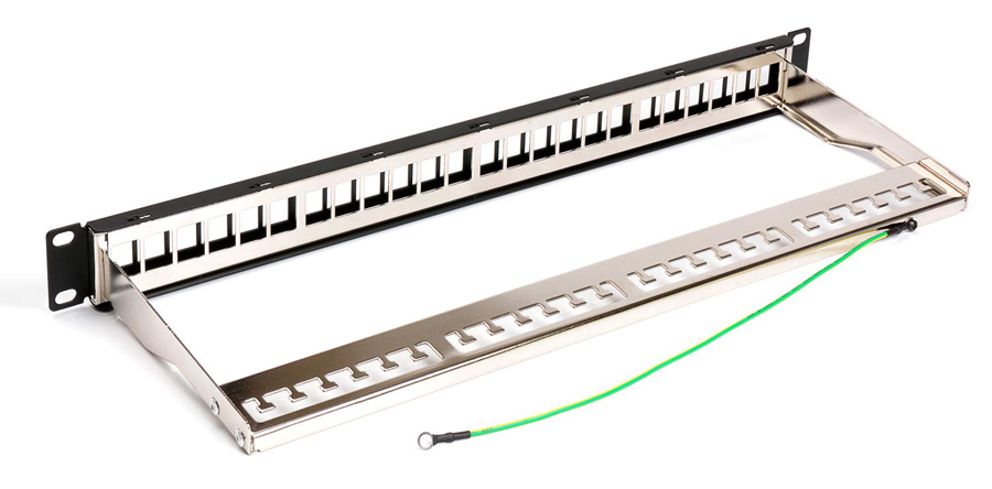POWERTECH Keystone patch panel για rack NETW-0013, 24-port, 1U - Image 2