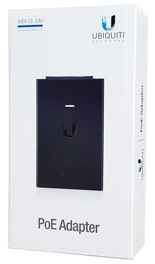 UBIQUITI Gigabit PoE adapter POE-48-24W-G με power cable, 48VDC, 24W - Image 2