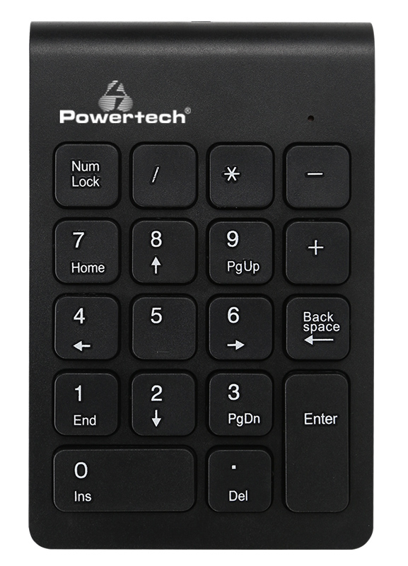 POWERTECH ασύρματο αριθμητικό πληκτρολόγιο PT-939, 2.4GHz, μαύρο - Image 2
