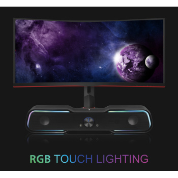 POWERTECH gaming soundbar PT-974, 10W RMS, Bluetooth, 3.5mm, RGB, μαύρο
