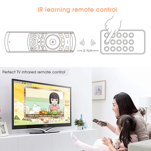 RIITEK τηλεχειριστήριο Mini i25 με πληκτρολόγιο & air mouse, 2.4GHz - Image 3