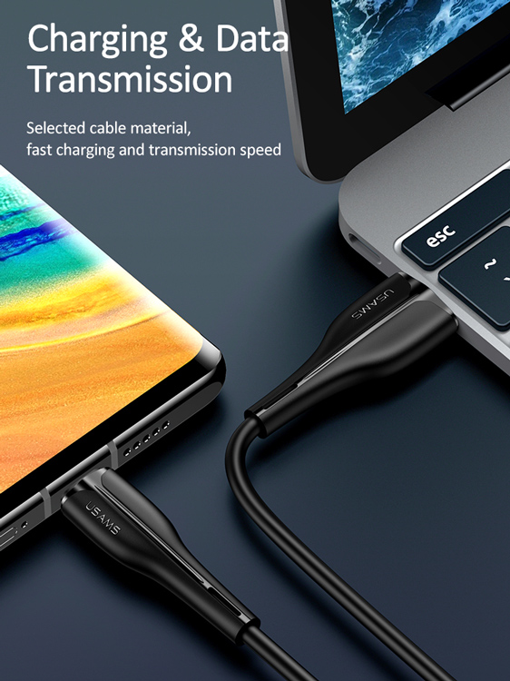 USAMS καλώδιο USB-C σε USB US-SJ372, 2A, 1m, μαύρο - Image 3
