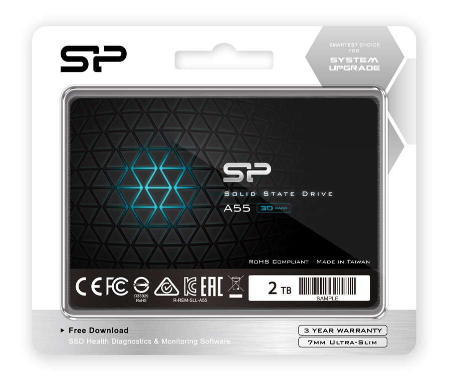 SILICON POWER SSD A55 2TB, 2.5", SATA III, 560-530MB/s, 7mm, TLC - Image 3