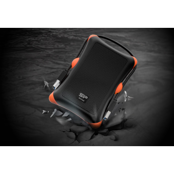 SILICON POWER εξωτερικός HDD Armor A30, 2TB, USB 3.1, μαύρος