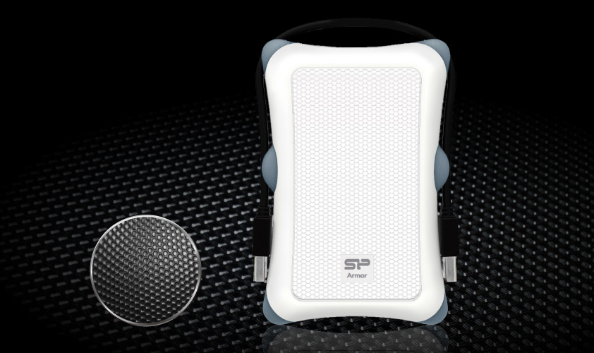 SILICON POWER εξωτερικός HDD Armor A30, 2TB, USB 3.1, λευκός - Image 2