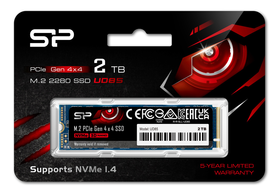 SILICON POWER SSD PCIe Gen4x4 M.2 2280 UD85, 2TB, 3.600-2.800MB/s - Image 3
