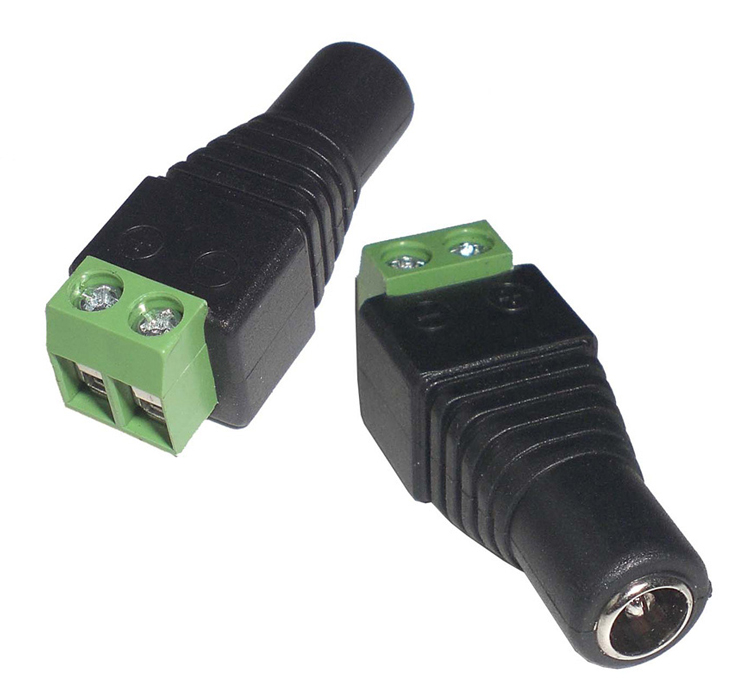 Βύσμα τροφοδοσίας DC θηλυκό ST-DC08, 5.5 x 2.1mm, σε κλέμα, 5 τμχ