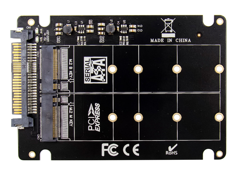 POWERTECH κάρτα επέκτασης U.2 SAS 2.5" σε M.2 B & M NGFF/NVME ST526 - Image 2