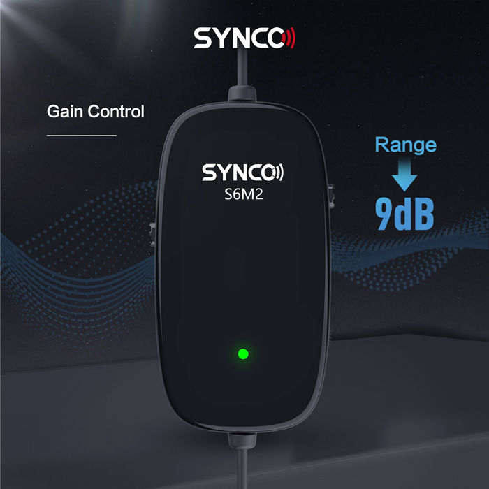 SYNCO μικρόφωνο Lav-S6M2, clip-on, omnidirectional, 3.5mm, 400mAh, μαύρο - Image 4