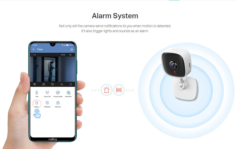 TP-LINK smart κάμερα Tapo C110, 2K, motion detection, Wi-Fi, Ver. 2.0 - Image 3
